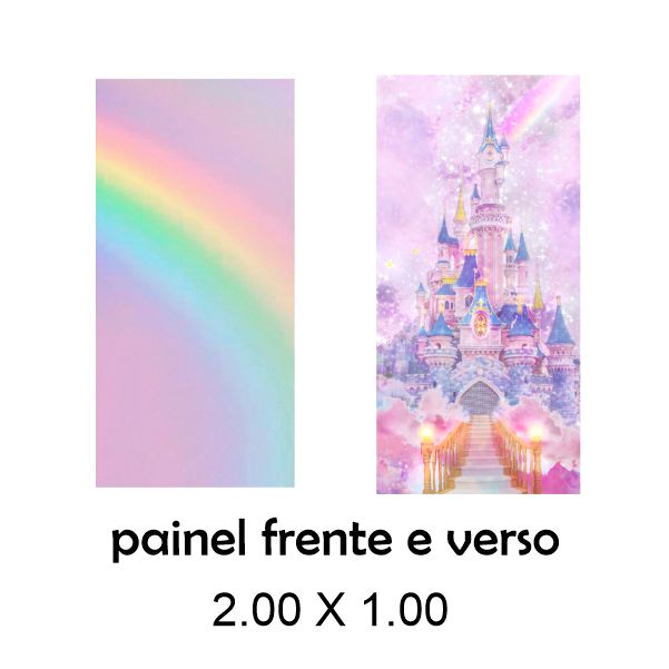 Painel Dupla Face- Castelo-arco iris